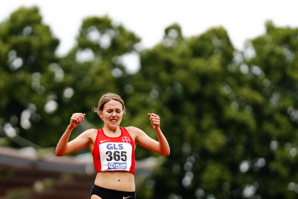 Annasophie Drees (TSV Bayer 04 Leverkusen) am 02.07.2023 waehrend den deutschen U23 Leichtathletik-Meisterschaften im Jahnstadion in Göttingen