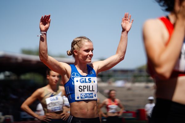 Tanja Spill (LAV Bayer Uerdingen/Dormagen) während der 113. Deutschen Leichtathletik-Meisterschaften am 08.07.2023 im Auestadion in Kassel