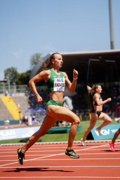 Pernilla Kramer (VfL Wolfsburg) ueber 400m während der 113. Deutschen Leichtathletik-Meisterschaften am 08.07.2023 im Auestadion in Kassel