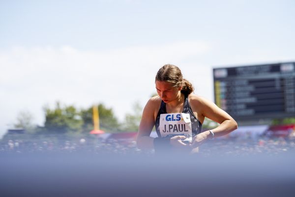 Johanna Paul (Hannover 96) während der 113. Deutschen Leichtathletik-Meisterschaften am 08.07.2023 im Auestadion in Kassel