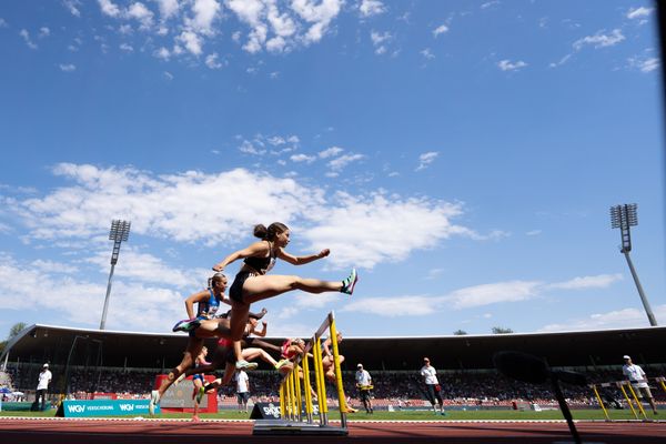 Johanna Paul (Hannover 96) während der 113. Deutschen Leichtathletik-Meisterschaften am 08.07.2023 im Auestadion in Kassel