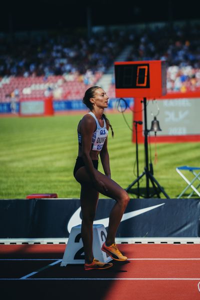 Marsha Dunkel (LT DSHS Koeln) während der 113. Deutschen Leichtathletik-Meisterschaften am 08.07.2023 im Auestadion in Kassel