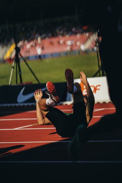 Niclas Jan Kaluza (Eintracht Hildesheim) während der 113. Deutschen Leichtathletik-Meisterschaften am 08.07.2023 im Auestadion in Kassel