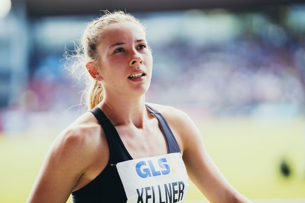 Julia Kellner (LG Goettingen) während der 113. Deutschen Leichtathletik-Meisterschaften am 08.07.2023 im Auestadion in Kassel