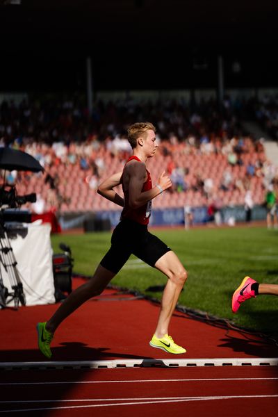 Jonas Patri (TSV Bayer 04 Leverkusen) während der 113. Deutschen Leichtathletik-Meisterschaften am 08.07.2023 im Auestadion in Kassel