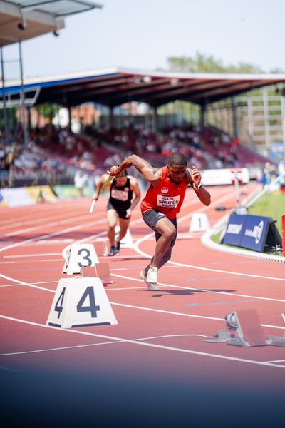 Fawzane Salifou (VfL Eintracht Hannover) während der 113. Deutschen Leichtathletik-Meisterschaften am 09.07.2023 im Auestadion in Kassel