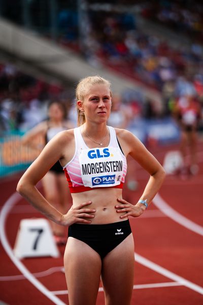 Vivienne Morgenstern (Dresdner SC 1898) während der 113. Deutschen Leichtathletik-Meisterschaften am 09.07.2023 im Auestadion in Kassel