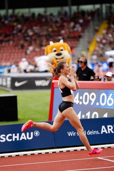 Katharina Trost (LG Stadtwerke Muenchen) während der 113. Deutschen Leichtathletik-Meisterschaften am 09.07.2023 im Auestadion in Kassel