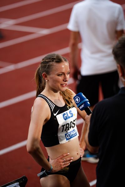 Katharina Trost (LG Stadtwerke Muenchen) während der 113. Deutschen Leichtathletik-Meisterschaften am 09.07.2023 im Auestadion in Kassel