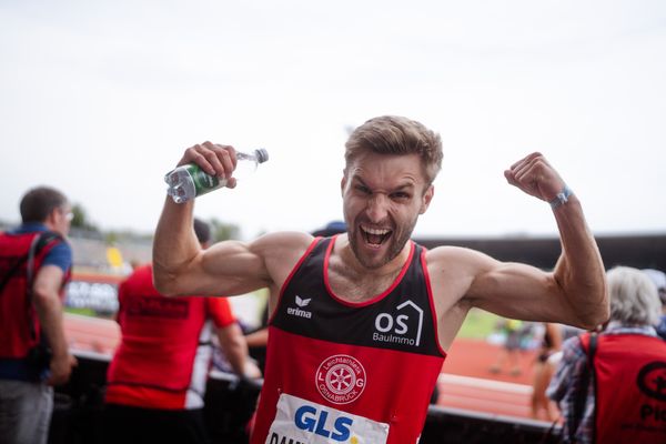 Fabian Dammermann (LG Osnabrueck) während der 113. Deutschen Leichtathletik-Meisterschaften am 09.07.2023 im Auestadion in Kassel