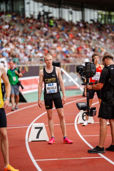 Emil Meggle (LG Stadtwerke Muenchen) während der 113. Deutschen Leichtathletik-Meisterschaften am 09.07.2023 im Auestadion in Kassel