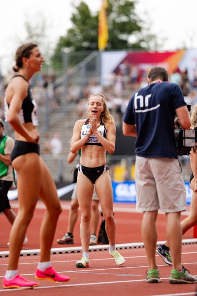 Alina Ammann (TuS Esingen) während der 113. Deutschen Leichtathletik-Meisterschaften am 09.07.2023 im Auestadion in Kassel