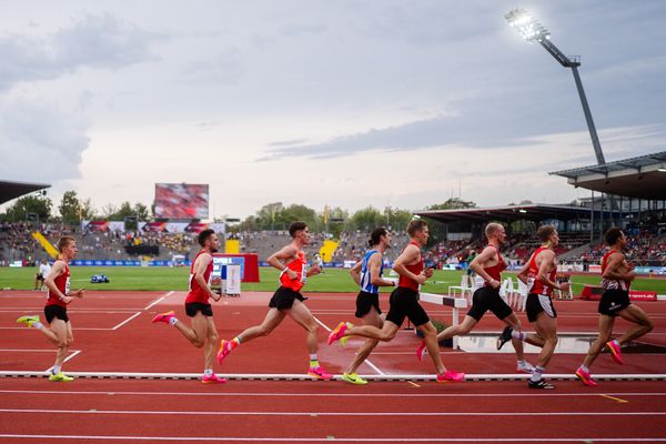 Felix Ebel (Emder Laufgemeinschaft) während der 113. Deutschen Leichtathletik-Meisterschaften am 09.07.2023 im Auestadion in Kassel