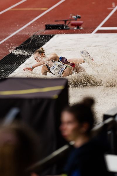 Merle Homeier (LG Goettingen) während der 113. Deutschen Leichtathletik-Meisterschaften am 09.07.2023 im Auestadion in Kassel