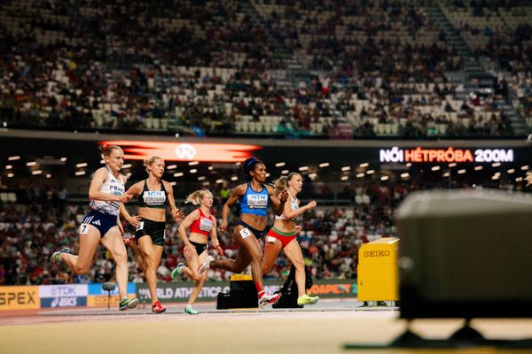 Ekaterina Voronina (UZB/Uzbekistan) during the Heptathlon 200m on Day 1 of the World Athletics Championships Budapest 23 at the National Athletics Centre in Budapest, Hungary on August 19, 2023.