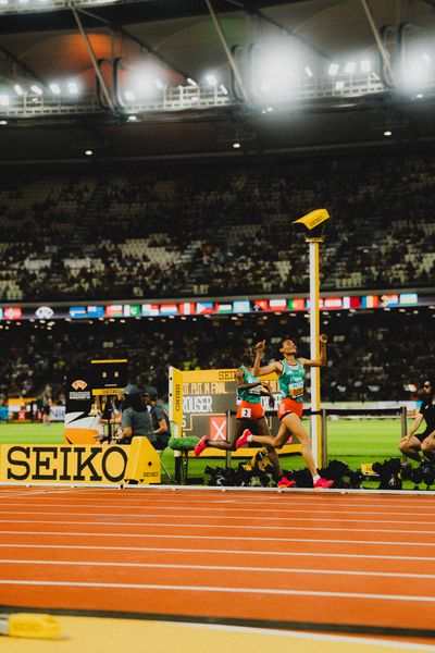 Letesenbet Gidey (ETH/Ethiopia), Ejgayehu Taye (ETH/Ethiopa) on Day 1 of the World Athletics Championships Budapest 23 at the National Athletics Centre in Budapest, Hungary on August 19, 2023.