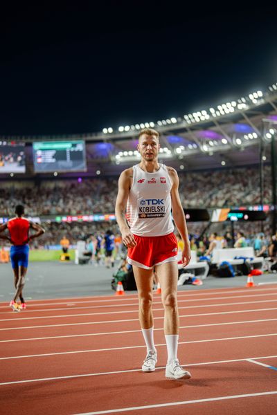 Norbert Kobielski (POL/Poland) during the High Jump on Day 4 of the World Athletics Championships Budapest 23 at the National Athletics Centre in Budapest, Hungary on August 22, 2023.