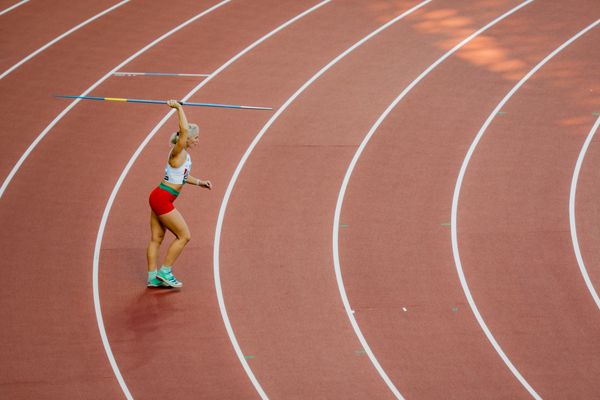 Réka Szilágyi (HUN/Hungary) during the Javelin Throw on Day 5 of the World Athletics Championships Budapest 23 at the National Athletics Centre in Budapest, Hungary on August 23, 2023.