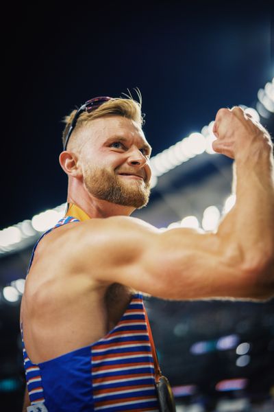 Josh Kerr (GBR/Great Britain & N.I.) during the 1500 Metres Final on Day 5 of the World Athletics Championships Budapest 23 at the National Athletics Centre in Budapest, Hungary on August 23, 2023.