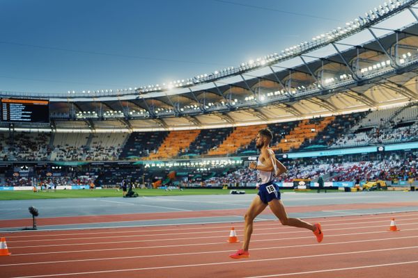 Jimmy Gressier (FRA/France) during the 5000 Metres on Day 6 of the World Athletics Championships Budapest 23 at the National Athletics Centre in Budapest, Hungary on August 24, 2023.