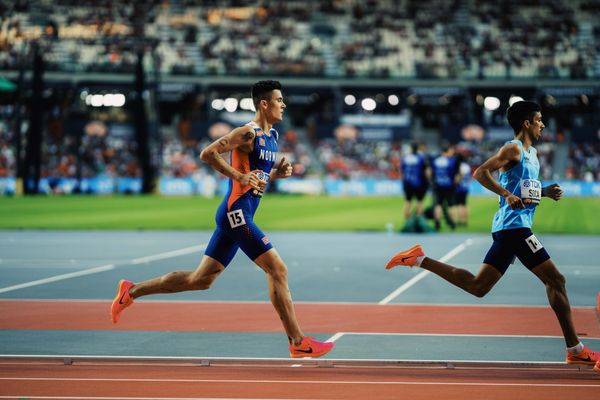 Jakob Ingebrigtsen (NOR/Norway) during the 5000 Metreson Day 6 of the World Athletics Championships Budapest 23 at the National Athletics Centre in Budapest, Hungary on August 24, 2023.