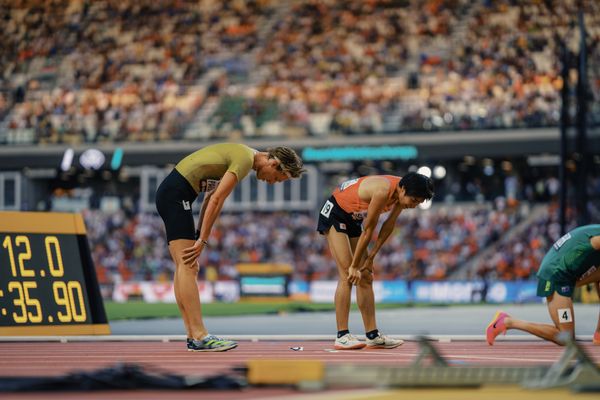 Sam Parsons (GER/Germany) during the 5000 Metres on Day 6 of the World Athletics Championships Budapest 23 at the National Athletics Centre in Budapest, Hungary on August 24, 2023.