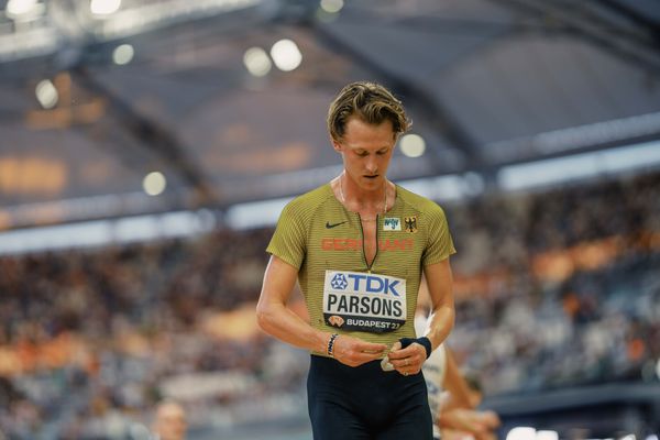 Sam Parsons (GER/Germany) during the 5000 Metres on Day 6 of the World Athletics Championships Budapest 23 at the National Athletics Centre in Budapest, Hungary on August 24, 2023.