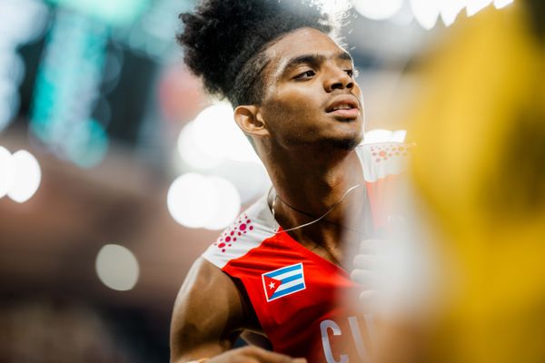 Alejandro Antonio Parada (Cuba/CUB) on Day 6 of the World Athletics Championships Budapest 23 at the National Athletics Centre in Budapest, Hungary on August 24, 2023.