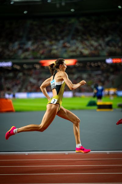 Christina Hering (GER/Germany) on Day 7 of the World Athletics Championships Budapest 23 at the National Athletics Centre in Budapest, Hungary on August 25, 2023.