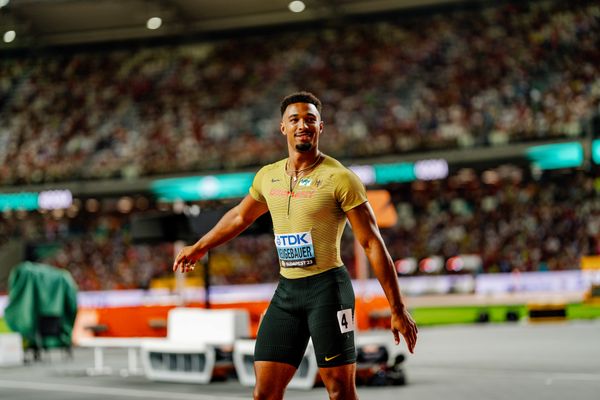 Leo Neugebauer (GER/Germany) on Day 7 of the World Athletics Championships Budapest 23 at the National Athletics Centre in Budapest, Hungary on August 25, 2023.