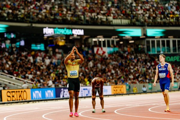 Leo Neugebauer (GER/Germany) on Day 7 of the World Athletics Championships Budapest 23 at the National Athletics Centre in Budapest, Hungary on August 25, 2023.