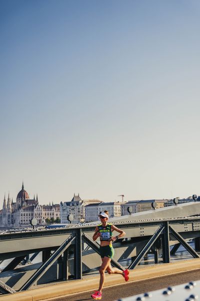 Sarah Klein (AUS/Australia) on Day 8 of the World Athletics Championships Budapest 23 at the National Athletics Centre in Budapest, Hungary on August 26, 2023.