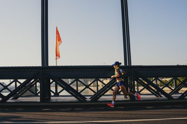 Andreia Hessel (BRA/Brazil) during the Marathon on Day 8 of the World Athletics Championships Budapest 23 at the National Athletics Centre in Budapest, Hungary on August 26, 2023.