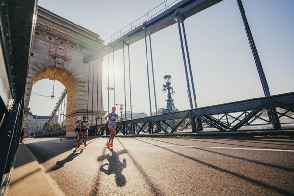 Alisa Vainio (FIN/Finland) during the Marathon on Day 8 of the World Athletics Championships Budapest 23 at the National Athletics Centre in Budapest, Hungary on August 26, 2023.