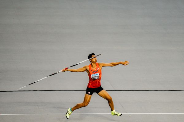 Yuma Maruyama (JPN/Japan) on Day 8 of the World Athletics Championships Budapest 23 at the National Athletics Centre in Budapest, Hungary on August 26, 2023.