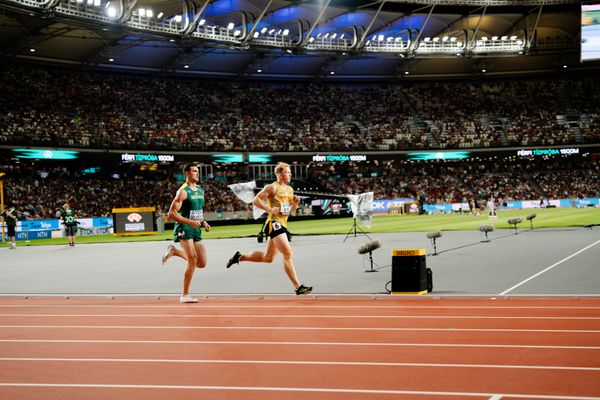 Manuel Eitel (GER/Germany) during the Decathlon 1500m on Day 8 of the World Athletics Championships Budapest 23 at the National Athletics Centre in Budapest, Hungary on August 26, 2023.