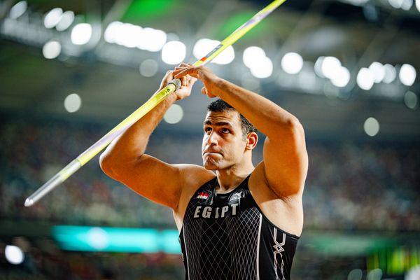 Ihab Abdelrahman (EGY/Egypt) during the Javelin Throw Final on Day 9 of the World Athletics Championships Budapest 23 at the National Athletics Centre in Budapest, Hungary on August 27, 2023.