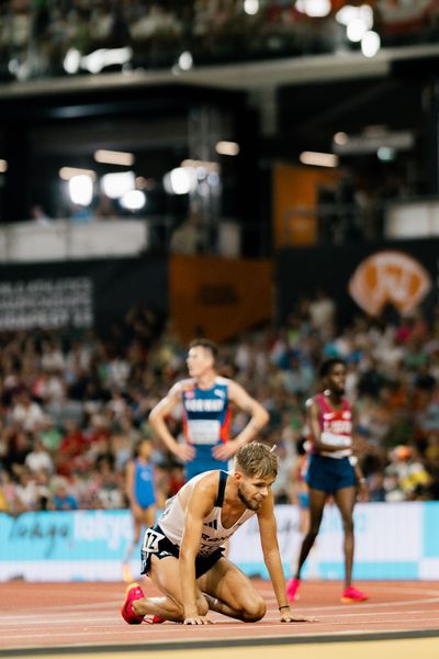 Jimmy Gressier (FRA/France) during the 5000 Metres on Day 9 of the World Athletics Championships Budapest 23 at the National Athletics Centre in Budapest, Hungary on August 27, 2023.