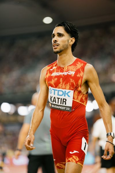 Mohamed Katir (ESP/Spain) during the 5000 Metres on Day 9 of the World Athletics Championships Budapest 23 at the National Athletics Centre in Budapest, Hungary on August 27, 2023.