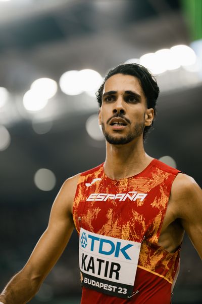 Mohamed Katir (ESP/Spain) during the 5000 Metres on Day 9 of the World Athletics Championships Budapest 23 at the National Athletics Centre in Budapest, Hungary on August 27, 2023.