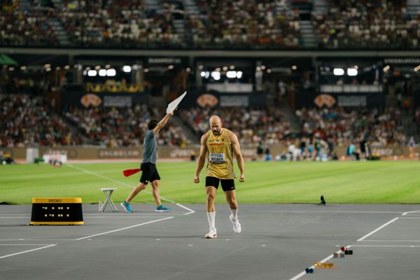 Julian Weber (GER/Germany) during the Javelin Throw on Day 9 of the World Athletics Championships Budapest 23 at the National Athletics Centre in Budapest, Hungary on August 27, 2023.