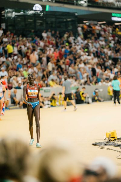 Athing Mu (USA/United States) during the 800 Metres Final on Day 9 of the World Athletics Championships Budapest 23 at the National Athletics Centre in Budapest, Hungary on August 27, 2023.