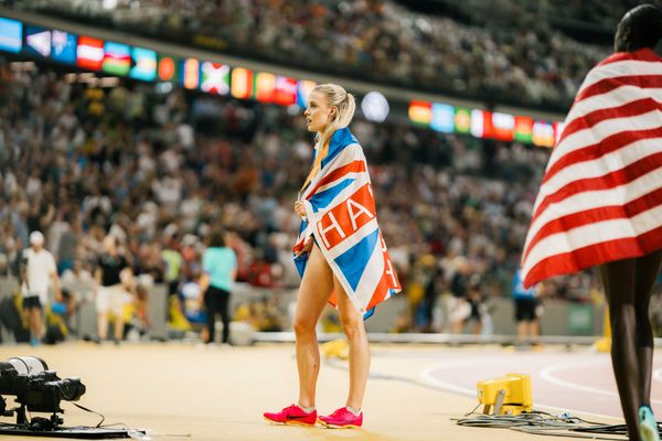 Keely Hodgkinson (GBR/Great Britain & N.I.) during the 800 Metres on Day 9 of the World Athletics Championships Budapest 23 at the National Athletics Centre in Budapest, Hungary on August 27, 2023.