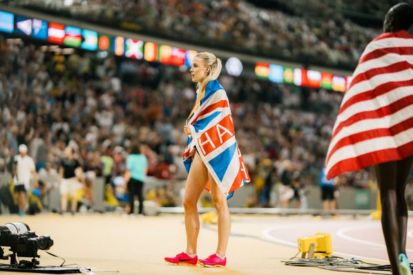 Keely Hodgkinson (GBR/Great Britain & N.I.) during the 800 Metres on Day 9 of the World Athletics Championships Budapest 23 at the National Athletics Centre in Budapest, Hungary on August 27, 2023.