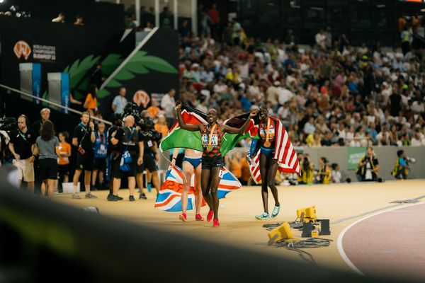 Mary Moraa (KEN/Kenya) during the 800 Metres on Day 9 of the World Athletics Championships Budapest 23 at the National Athletics Centre in Budapest, Hungary on August 27, 2023.