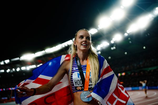 Christina Honsel (GER/Germany) during the High Jump Final on Day 9 of the World Athletics Championships Budapest 23 at the National Athletics Centre in Budapest, Hungary on August 27, 2023.