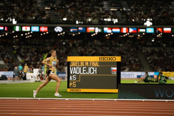 Olivia Gürth (GER/Germany) during the 3000 Metres Steeplechase on Day 9 of the World Athletics Championships Budapest 23 at the National Athletics Centre in Budapest, Hungary on August 27, 2023.