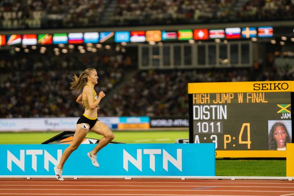 Olivia Gürth (GER/Germany) during the 3000 Metres Steeplechase on Day 9 of the World Athletics Championships Budapest 23 at the National Athletics Centre in Budapest, Hungary on August 27, 2023.