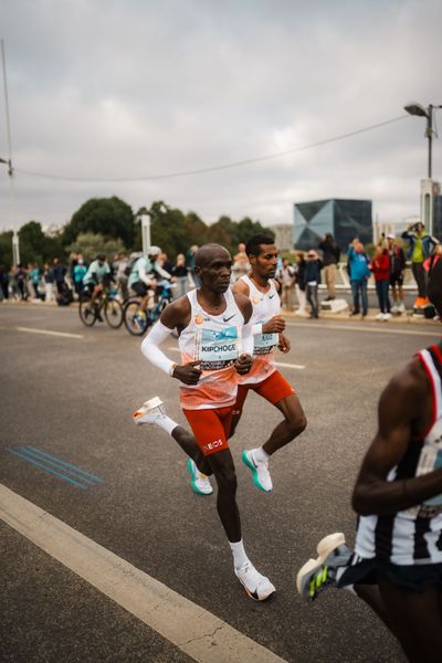 Eliud Kipchoge (KEN/Kenya) am 24.09.2023 beim Berlin Marathon in Berlin