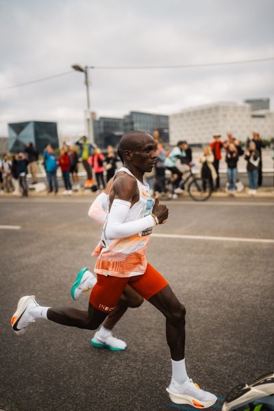 Eliud Kipchoge (KEN/Kenya) am 24.09.2023 beim Berlin Marathon in Berlin